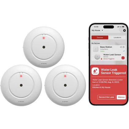 X-Sense SWS51 - Water leak detectors for the SBS50 base, pack of 3