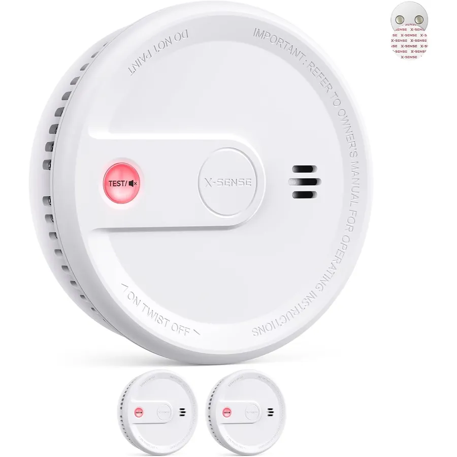 X-Sense XS0G-SN - Slim smoke alarm with magnetic mount, pack of 2